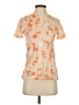 Nike 100% Polyester Orange Short Sleeve Blouse Size XS - photo 1