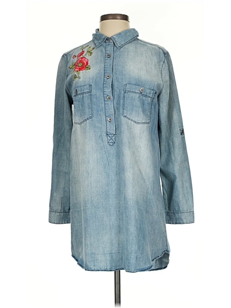 Pre-owned En Creme Casual Dress In Blue