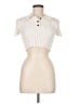 RUMORED Ivory Short Sleeve Top Size M - photo 1