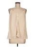 Big Waterblue Sky 100% Polyester Ivory Sleeveless Blouse Size M - photo 1
