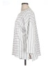 Chris & Carol 100% Rayon Stripes Silver 3/4 Sleeve Top Size 1X - photo 5