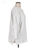 Chris & Carol 100% Rayon Stripes Silver 3/4 Sleeve Top Size 1X - photo 4