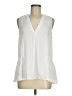 Vince Camuto 100% Polyester White Sleeveless Blouse Size M - photo 1