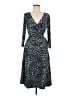 BCBGMAXAZRIA Animal Print Teal Cocktail Dress Size M - photo 1