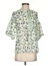 Max Studio Green White 3/4 Sleeve Blouse Size XS - photo 1