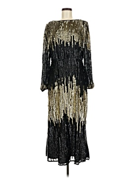 slim fit dress slacks River Island Gold Metallic Polka Dot Dress- Size 18 (US 14) – The Saved  Collection