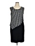Soft Works Houndstooth Black Cocktail Dress Size XL - photo 1