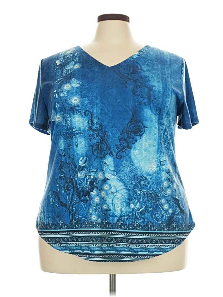 Pre-owned Ofeefan Short Sleeve T-shirt In Blue