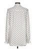 Soulmates 100% Polyester Polka Dots Ivory Long Sleeve Blouse Size L - photo 2
