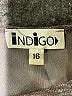 Indigo Rein 100% Polyester Gray Gold Dress Size 16 - photo 3