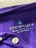 Crewcuts 100% Cotton Purple Long Sleeve Polo Size 2 - 3 - photo 3