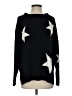 Cable Stitch Stars Black Pullover Sweater Size S - photo 1