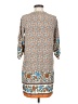 HOTOUCH Print Tan Casual Dress Size S - photo 2