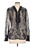 Unbranded Paisley Black Long Sleeve Blouse Size L - photo 1