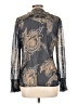 Unbranded Paisley Black Long Sleeve Blouse Size L - photo 2