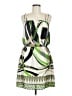 Glam 100% Polyester Graphic Green Cocktail Dress Size M - photo 1