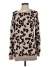 New Directions Animal Print Brown Pullover Sweater Size S - photo 1