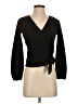 TeXTURE & THREAD Madewell Black Long Sleeve Blouse Size XXS - photo 1