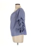 Bleuh Ciel Blue 3/4 Sleeve Blouse Size L - photo 5