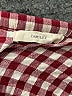 Capulet Checkered-gingham Burgundy 3/4 Sleeve Blouse Size XS - photo 7