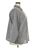 Shein Curve 100% Polyester Houndstooth Silver Long Sleeve Blouse Size 18 Plus (3) - photo 4