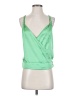 Intermix 100% Silk Green Sleeveless Silk Top Size 4 - photo 1