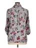 Iz Byer Floral Gray 3/4 Sleeve Blouse Size XL - photo 2