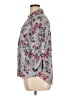 Iz Byer Floral Gray 3/4 Sleeve Blouse Size XL - photo 5