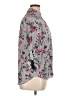 Iz Byer Floral Gray 3/4 Sleeve Blouse Size XL - photo 4
