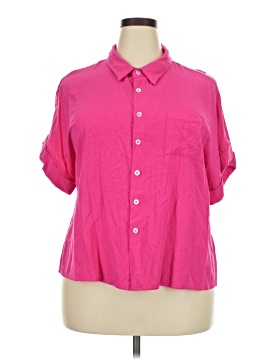 Shein Curve Short Sleeve Blouse