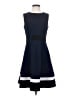 Calvin Klein Color Block Blue Casual Dress Size 4 - photo 1