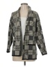 Anne Klein Plaid Gray Coat Size M - photo 1