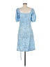 Lucy Paris 100% Polyester Blue Cocktail Dress Size M - photo 2
