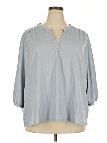 Bobeau 3/4 Sleeve Blouse (view 1)