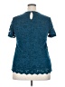 Teddi Rose Teal Short Sleeve Top Size XXL - photo 2
