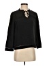 Point Sur 100% Silk Black Blouse Size XS - photo 1