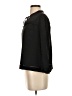 Point Sur 100% Silk Black Blouse Size XS - photo 5