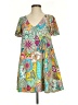 Judith March 100% Polyester Paisley Teal Gray Casual Dress Size S - photo 1