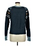 Time and Tru Argyle Teal Pullover Sweater Size 8 - 10 - photo 2