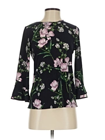 Karl Lagerfeld Paris 3/4 Sleeve Blouse (view 1)