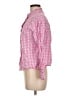 Unbranded 100% Cotton Checkered-gingham Pink Long Sleeve Button-Down Shirt Size M - photo 5