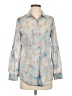 Overland Floral Blue Long Sleeve Blouse Size S - photo 1