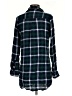 Very J 100% Rayon Plaid Green Long Sleeve Button-Down Shirt Size S - photo 2
