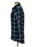 Very J 100% Rayon Plaid Green Long Sleeve Button-Down Shirt Size S - photo 5