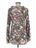 Unbranded Floral Gray Pullover Hoodie Size M - photo 2