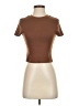 Unbranded Brown Short Sleeve Turtleneck Size S - photo 1