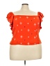 Sofia Jeans by Sofia Vergara 100% Polyester Orange Short Sleeve Top Size 3X - photo 1