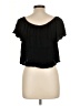 Forever 21 Black Short Sleeve Top Size L - photo 2
