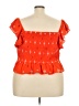 Sofia Jeans by Sofia Vergara 100% Polyester Orange Short Sleeve Top Size 3X - photo 2
