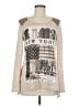Style&Co Print Silver Pullover Sweater Size M - photo 1